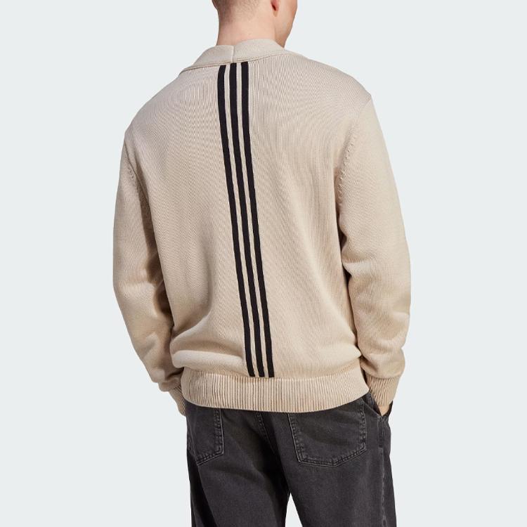 adidas Originals Rifta Oversized Intarsia Cardigan Beige IM4649