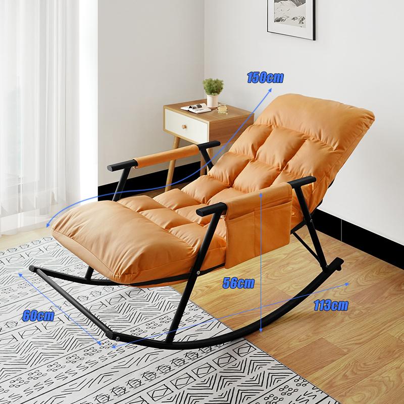Living Room Chairs Lazy Sofa Rocking Lounge Chair Modern Balcony Bedroom Relaxing Rocking Reading Leisure Lounge Armchair Chair