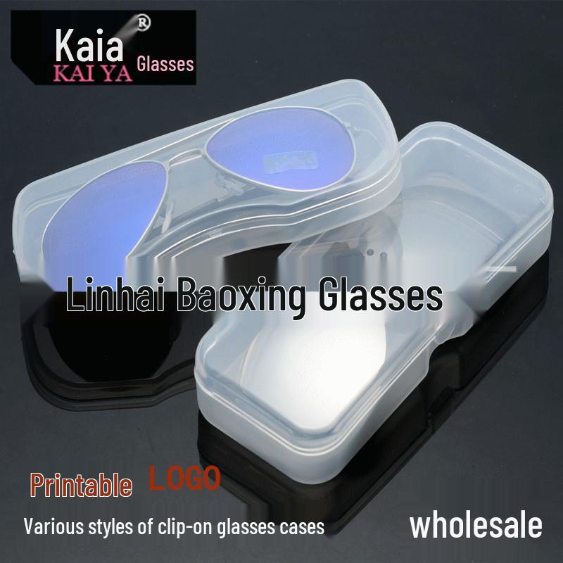 

Polarized PVC Clip-On Sunglasses Lens Case - Portable Transparent Box Model A (Small)
