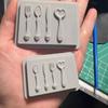 Multipurpose Essential Mold For Making Realistic Spoon And Fork Resin Crafts Mould Creative Gifts or Decorations