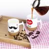 Pair of Espresso Gift for Wedding Set of with Cork Love-KANKEI Mugs, Weddings, Mr. & Mrs., Anniversary, 300ml, 2, White,