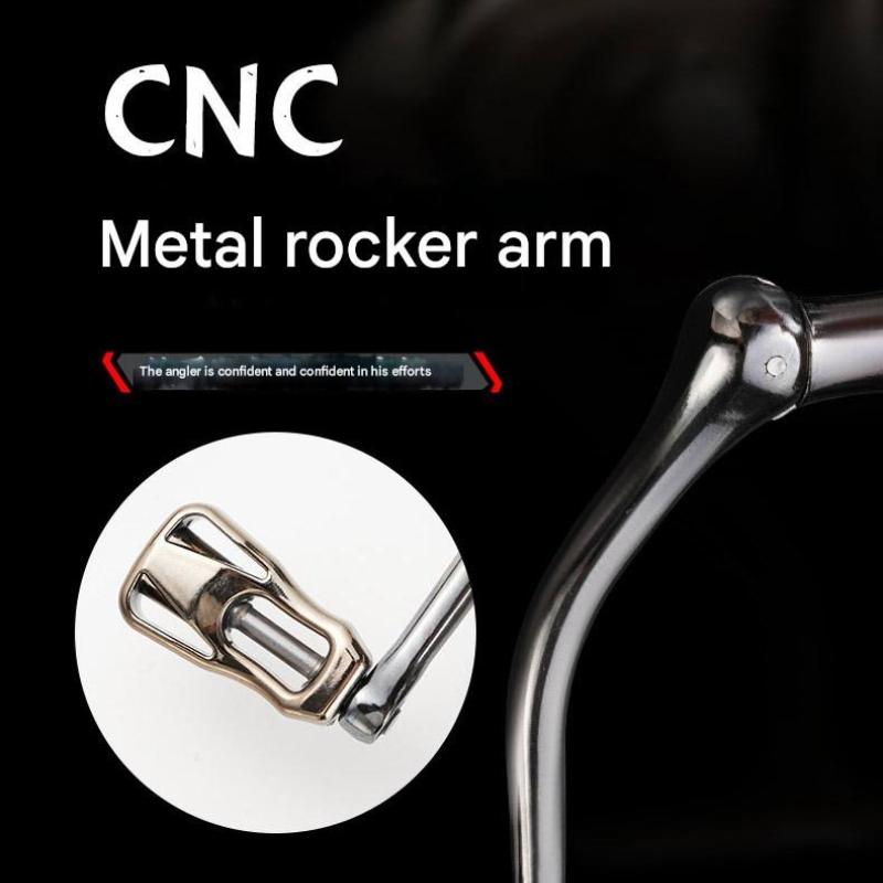 Mavllos BM Carp Fishing Reel CNC Metal Rocker Arm 5.2:1 High Speed Brake Force 15KG Deep Sea Long-distance Sea Fishing Reel