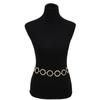 Hot Sale Metal Chain 4.5CM Looped Ring Jeans Belt Ladies Belt Hip High Belt Metal Chain