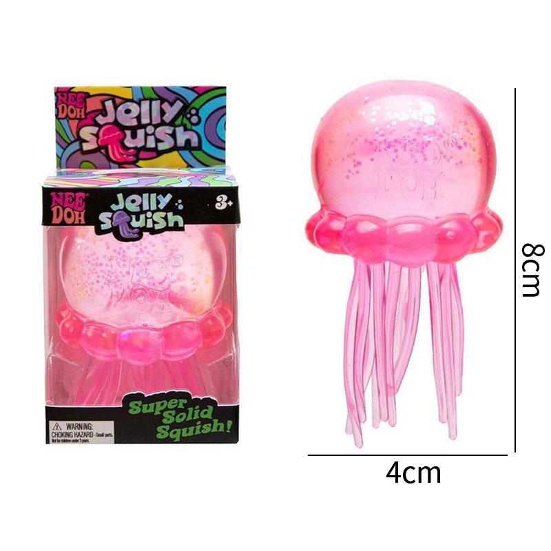 Jellyfish Squishy Nee Dooh Octopus Squishy Toys Asmr Squishy Stress Ball Glitter Jelly Slow Rebound Decompression Tool