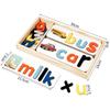 Wooden Alphabet Spelling Puzzle Toy for Toddlers Montessori Educational Word Learning Matching Game For Kids Boys Girls Gift