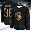 2026 Florida Herren Neue Schwarz-Gold-Edition Eishockey Trainingsanzug - 3D-gedrucktes, feuchtigkeitsableitendes Langarmshirt Familie