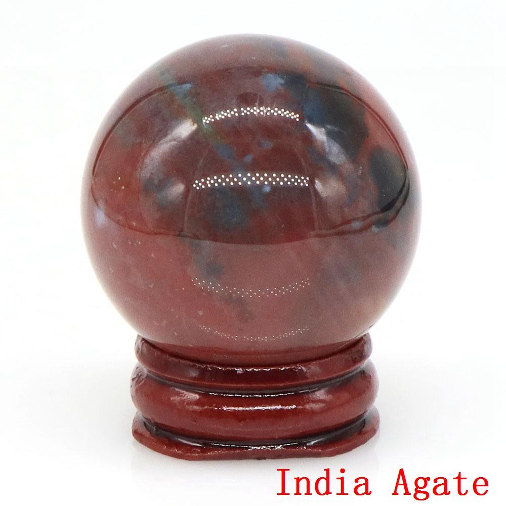 40mm Natursteine Amethyst Lapislazuli Reiki Heilkristalle Energie Chakra Massage Edelstein Kugel Heimdeko Handwerk Mit Ständer