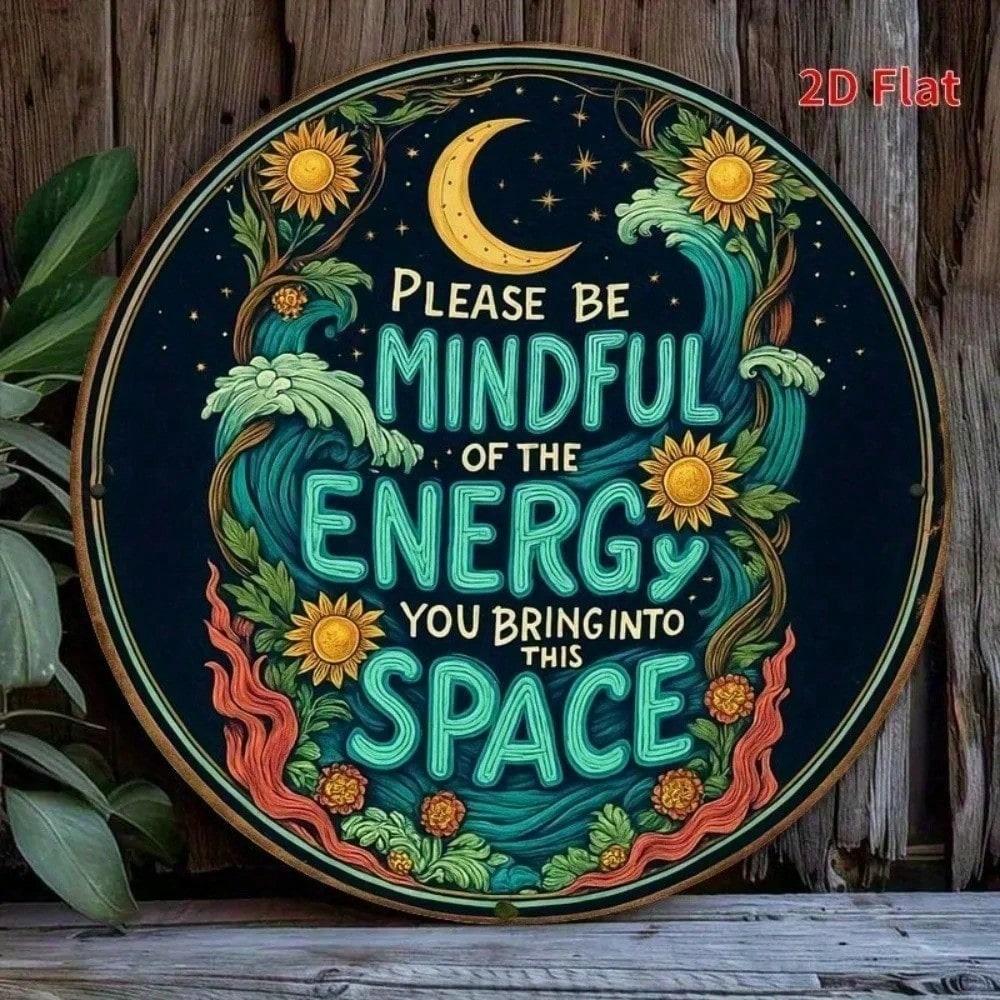 Vintage Metal Poster Wall Art Inspiring Quote Home Office Retro Gift