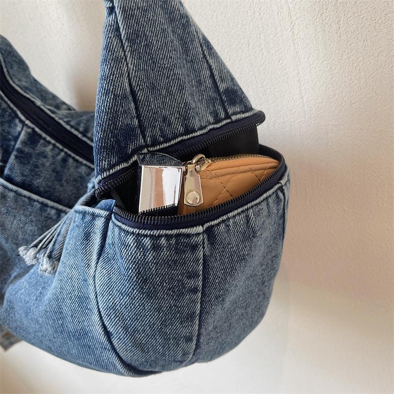 Denim Shoulder Bag Women's Tote Crossbody Bag