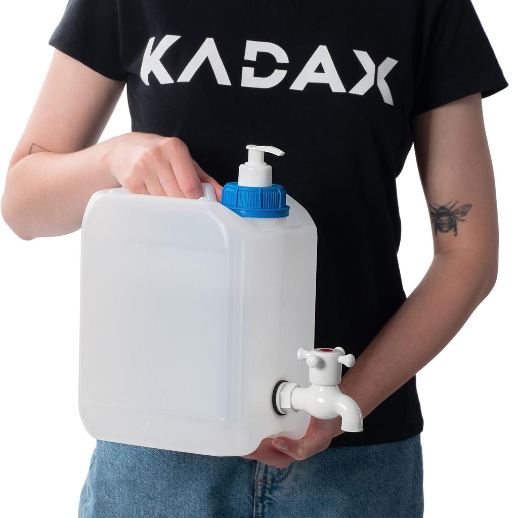 KADAX Water Canister Washbasin Container Canister Soap Dispenser Liquids 5L With Tap
