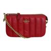 Coach X Jennifer Collaboration Nolita 19 Solid Color Zipper Chain Leather Quilted Shoulder Bag Clutch Small Women bags Red C6512-IMPX1