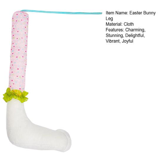 Easter Bunny Leg Hanging Ornament Soft Plush Long Leg Decoration for Farmhouse Spring Porch Outdoor
