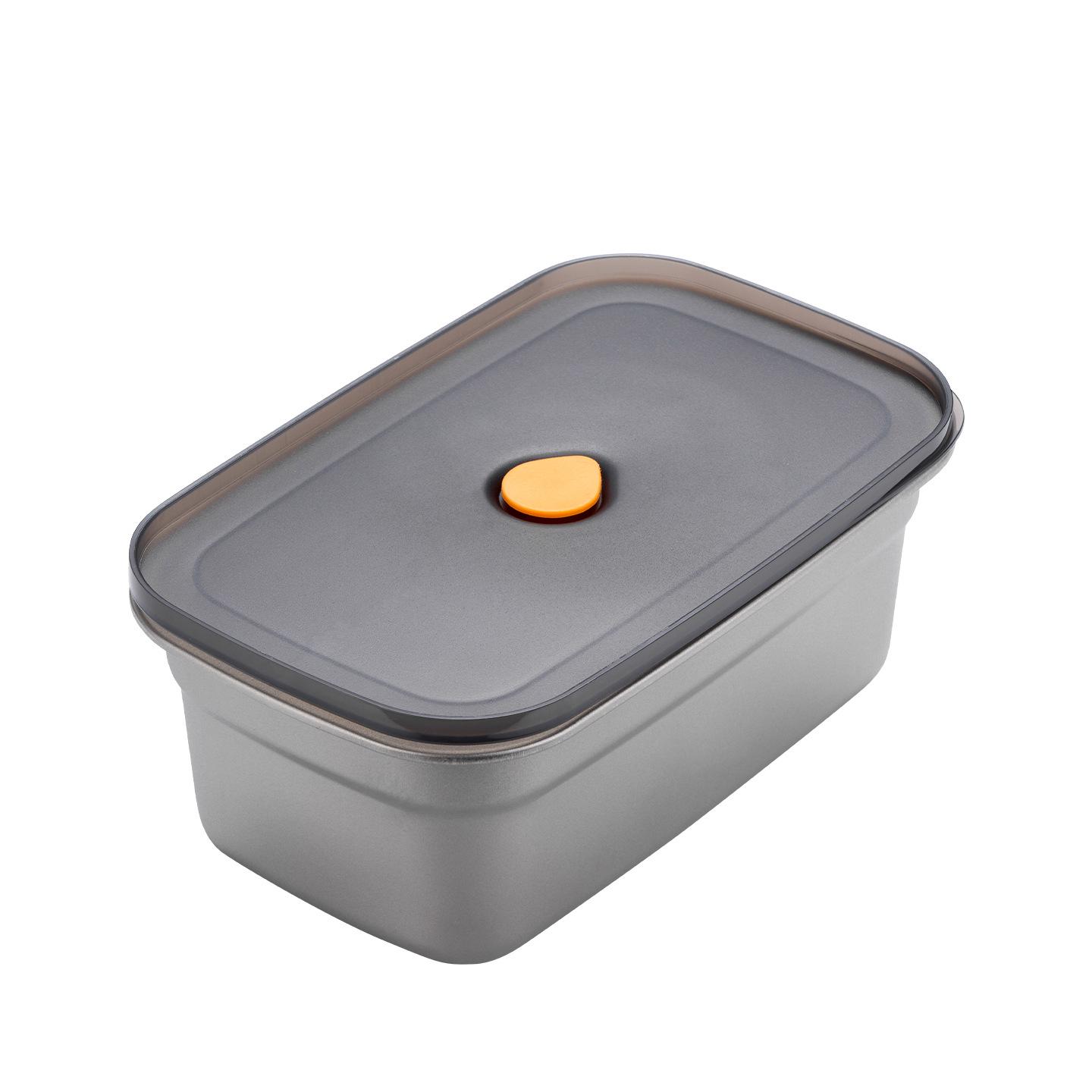 Pure Titanium Lunch Box with Handle - Outdoor Camping & Picnic Cookware, Heat Over Flame, Pan-Fry & Multi-Functional Meal Box Pure Titanium Fresh-keeping Box