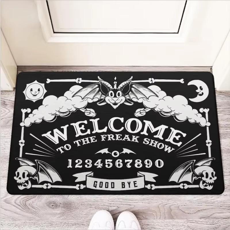 

Halloween Gothic Witch Divination Welcome Entrance Doormat Home Decor Hallway Balcony Long Rugs Indoor Non-slip Floor Mat Decor 40x60cm