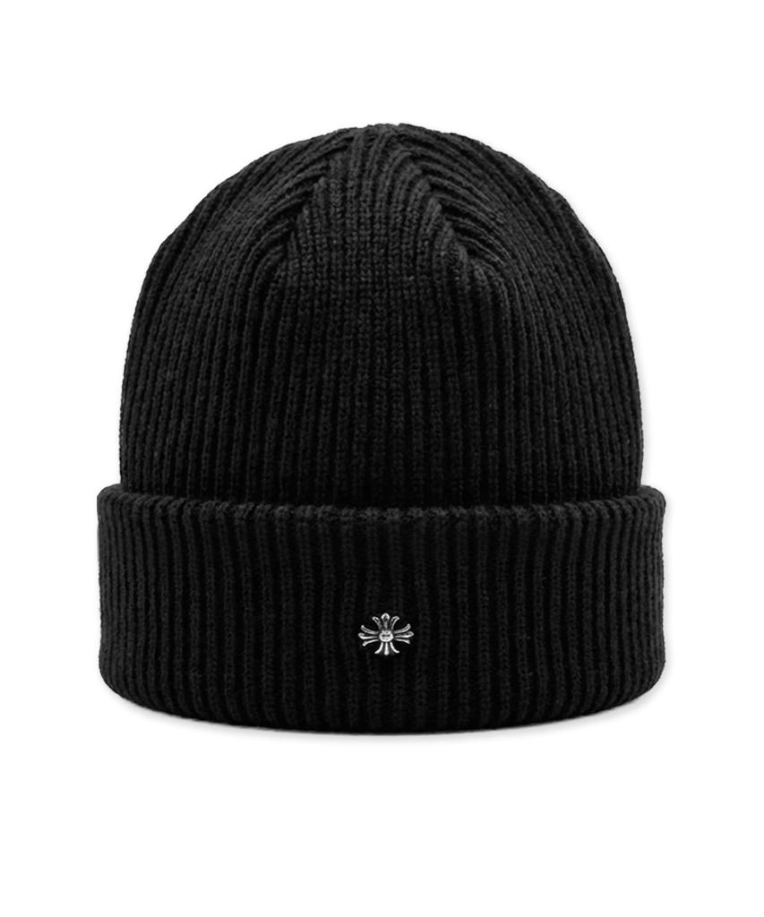 Damiswi Cross Metal Symbol Beanie_Black