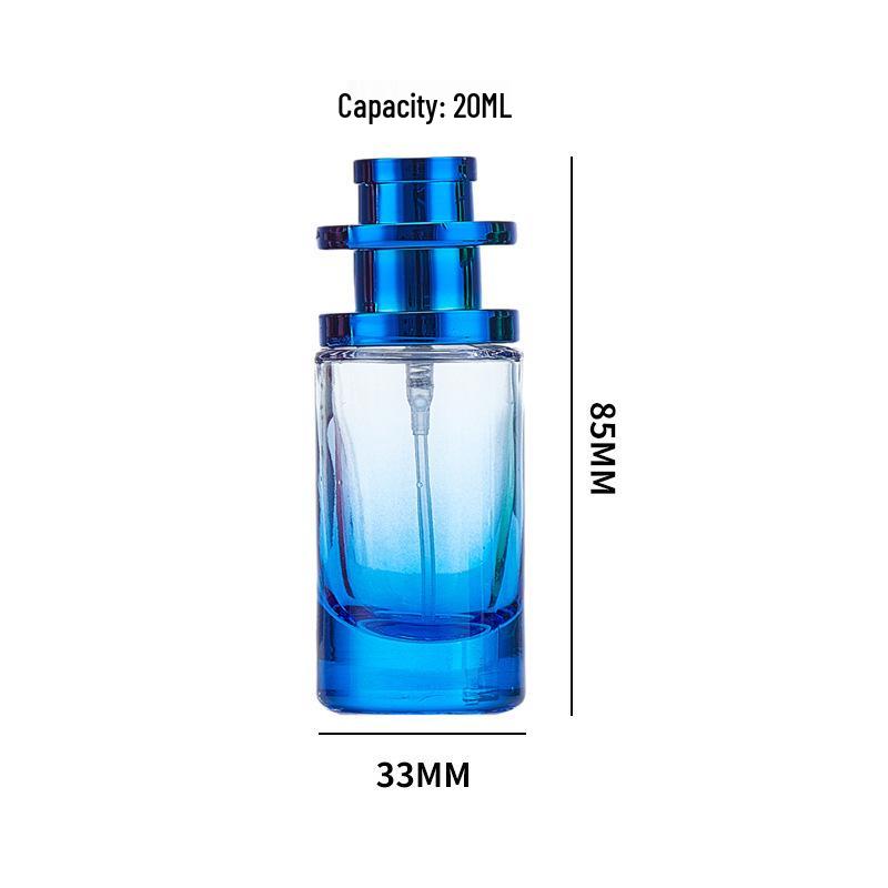 Gradient Glass Perfume Decanter: 30ml Stylish & Portable Fragrance Spray Bottle