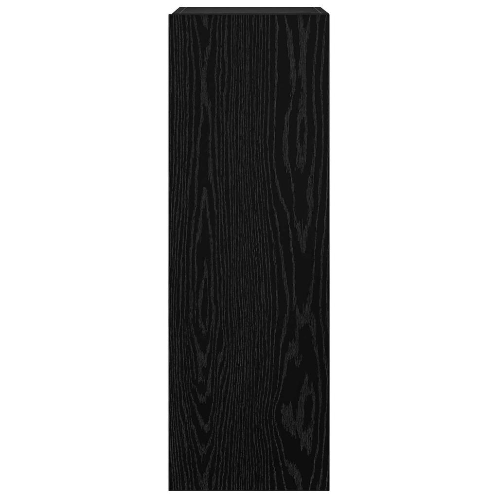 TV Cabinet Set 6 pcs Black Oak Effect 100 x 30 x 30 cm