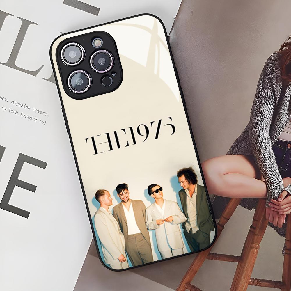 The 1975 Rock Band Phone Case for Iphone 16 15 14 12 11 13 Pro Max Mini X Xr Xs Se 8 Puls glass Cover
