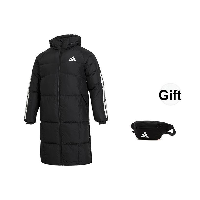 adidas Sports Lifestyle Series Hooded Warm Long Sleeve Down Jacket Men Jackets Black JG3840