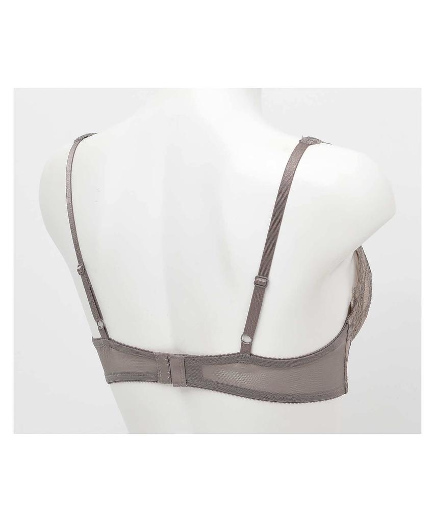 fits up to G pushes neat sides Large size Wacoal bra BZM328 GY D75 [Amphi/Wacoal] Bra, cup, up, [BZM328 series] Women's