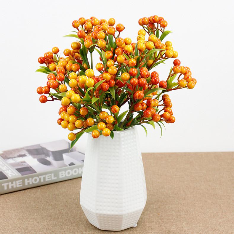 Simulated Foam Fruit Christmas Berry Home Decoration Artificial Simulated Plant Blueberry Fruit Fortune Fruit Red Fruit Branch