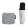 Mini Bluetooth Speaker Portable Wireless Speaker Karaoke Machine With Microphone For Home Party Birthday White