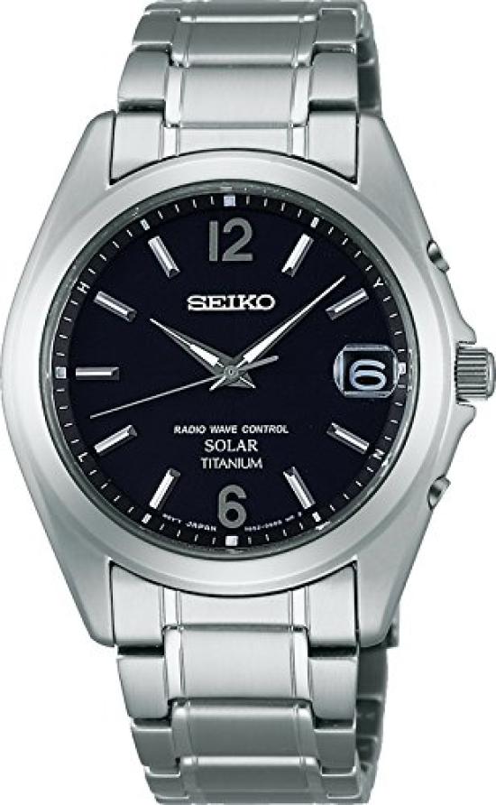 Seiko Selection Titanium Solar Watch Silver Men's Radio-Controlled SBTM229,