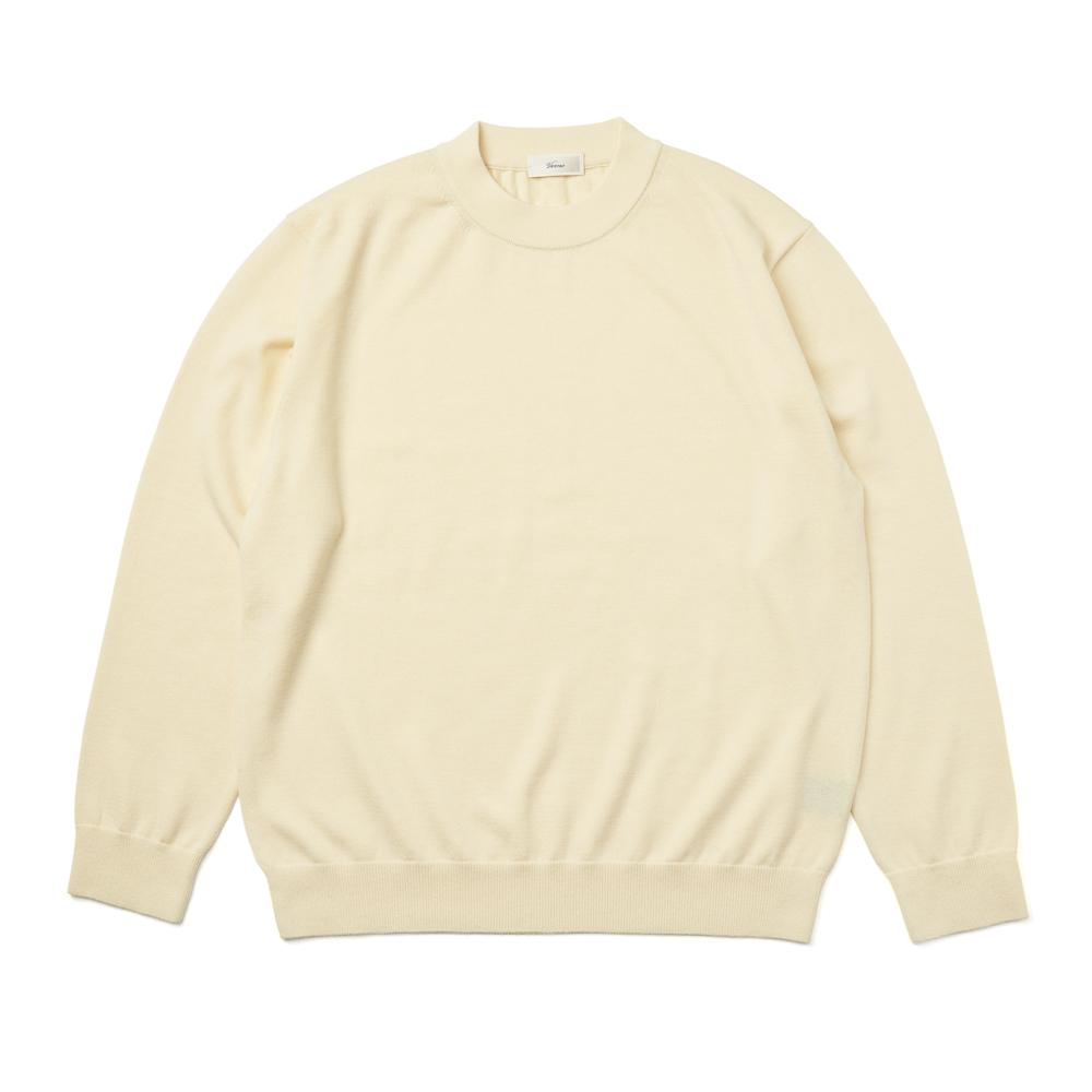 Berno [Casual] Cashtouch Crew-Neck Knit Butter_Relax-Fit 2Xl