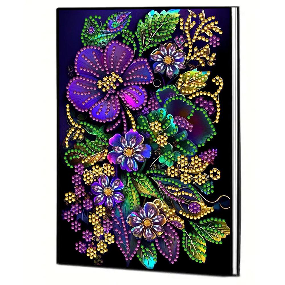 50 Pages A5 Special Shaped Beautiful Pattern 5D Diamond Painting Notebook 5D Diamond Drawing Book Art Birthdays Gifts for Teens