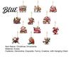 Durable Hanging Ornaments for Home 12Pcs Funny Old Women Christmas Tree Ornaments 2D Flat Acrylic Cartoon Grandma Pendants Holiday Decor with