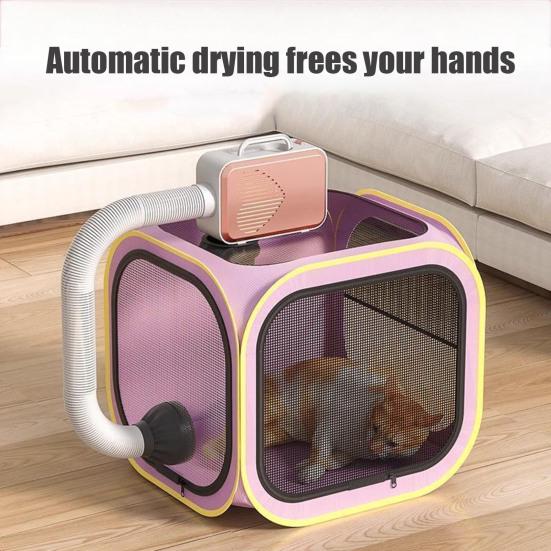 Pet Drying Box Waterproof Anti-Hair Flying Dog Cat Drying Room