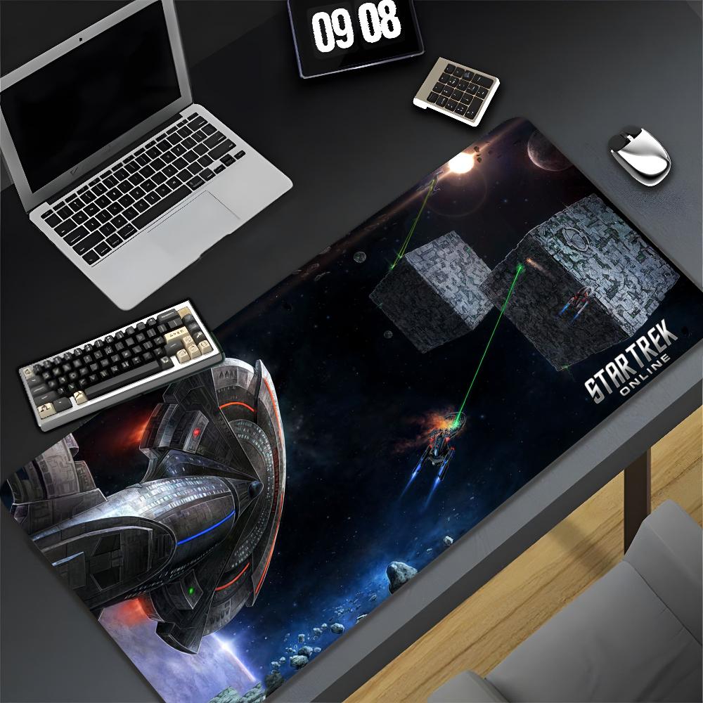 Star MovieT-Trek Clear Mouse Pad XXL Gamer Gaming PC Computer Otaku Locking Edge DIY Customized Photo Laptop Notebook Desk Mat