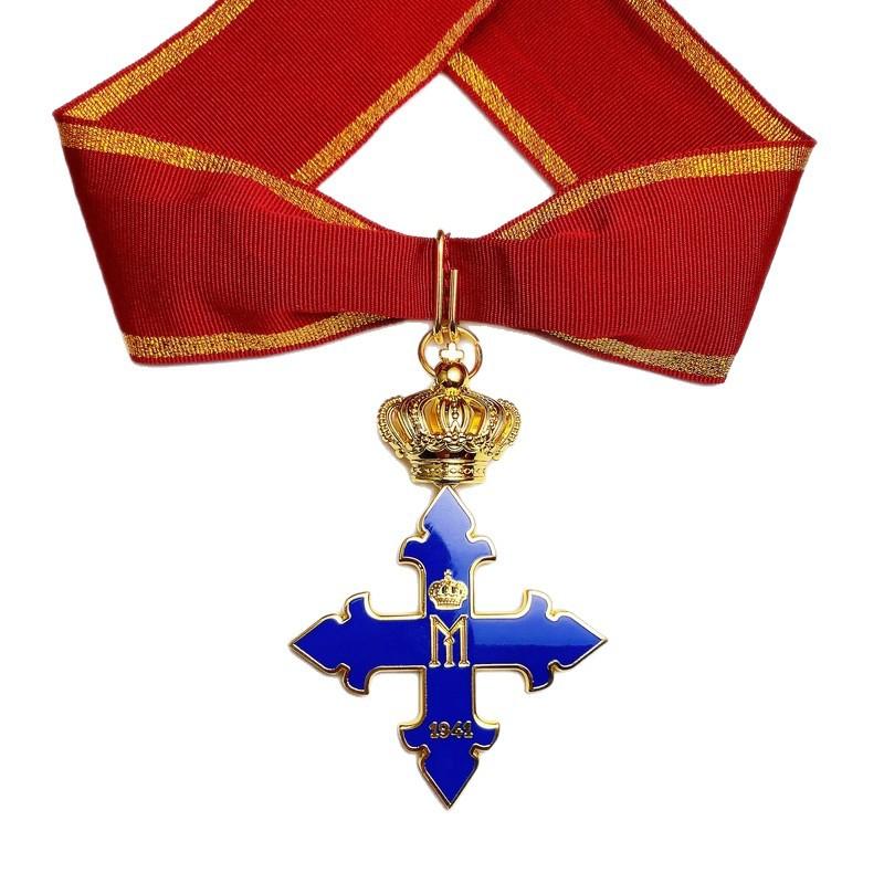 Insignă Crucea Michel Română Nivelul 2, Insignă Albastră, Insignă Comemorativă Străină, Cadouri Colectate, Colier, Cadou de Crăciun, Umpluturi pentru ciorap