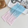 Spandex Gradient Color Sleeve Polyester Sun Protection Arm Cover Ice Silk Arm Sleeves  Kids