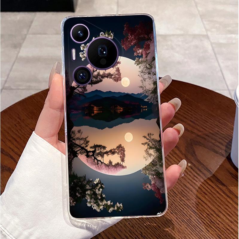 Back Cover For Huawei Pura70 Pura 70 Pro Plus Case Luxury Cute Love Rabbit Funny Pattern Clear Soft Slim TPU Silicone Phone Case