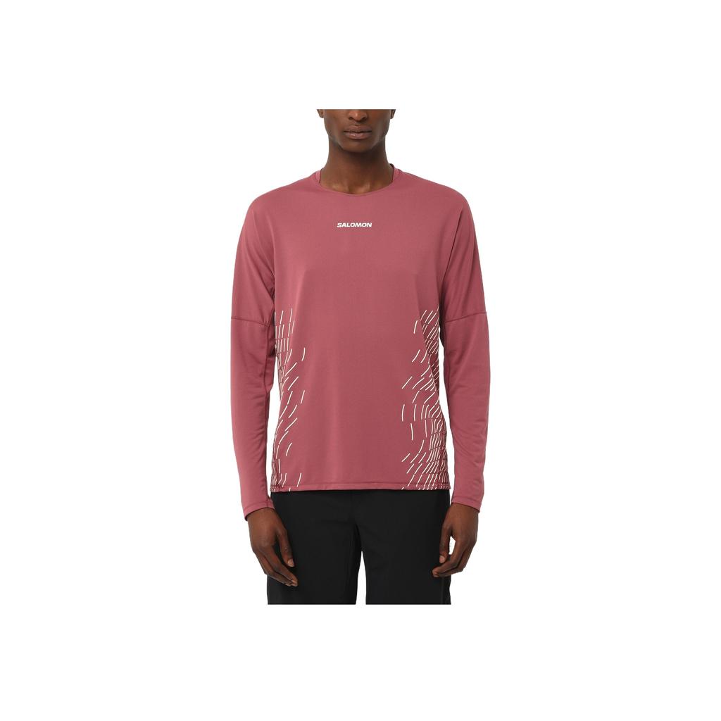 Salomon Sense Aero Graphic Minimalist Practical Versatile Long Sleeve T-Shirt Men tops C26975