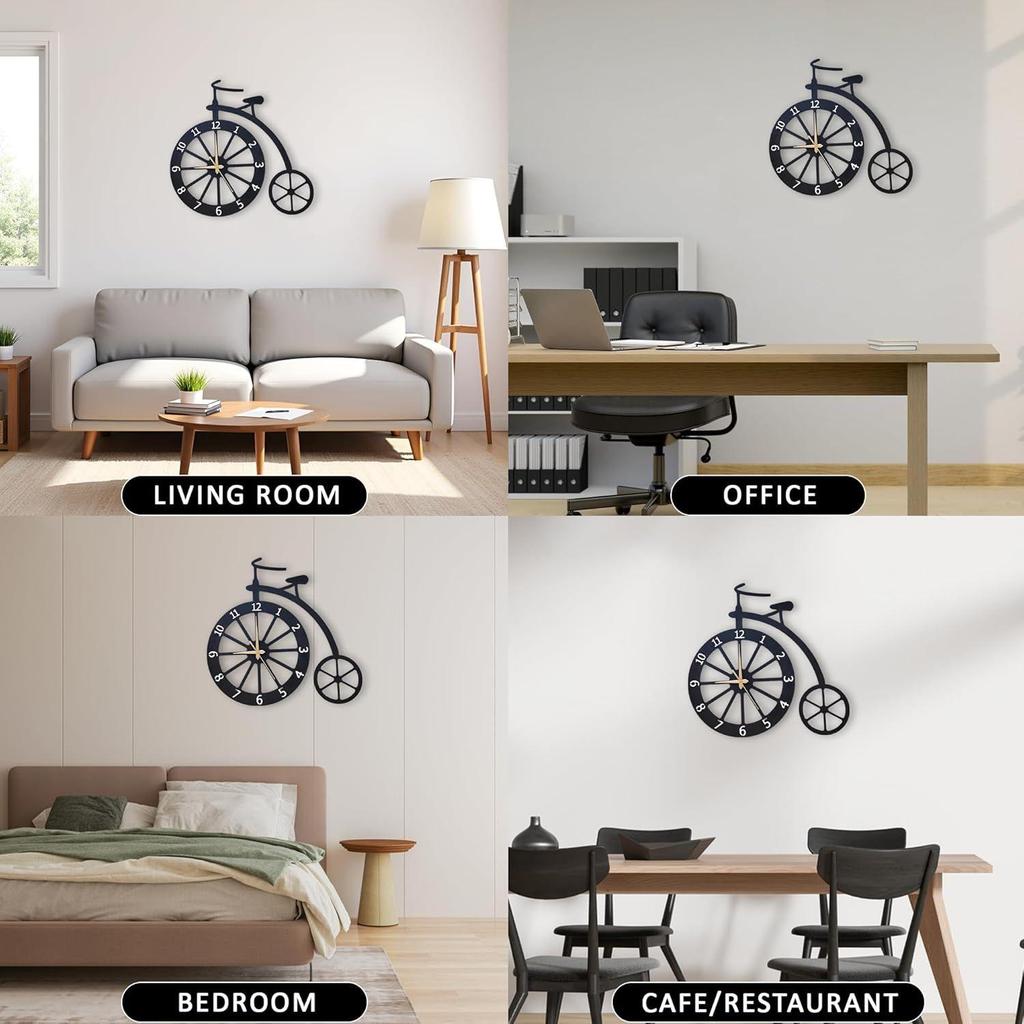 Fancy Metal Wall Clock for Home Decor – Stylish Living Room & Bedroom Watch, Designer Wallclock, Big Size Hanging Watch (Style 7, 50 Cm)