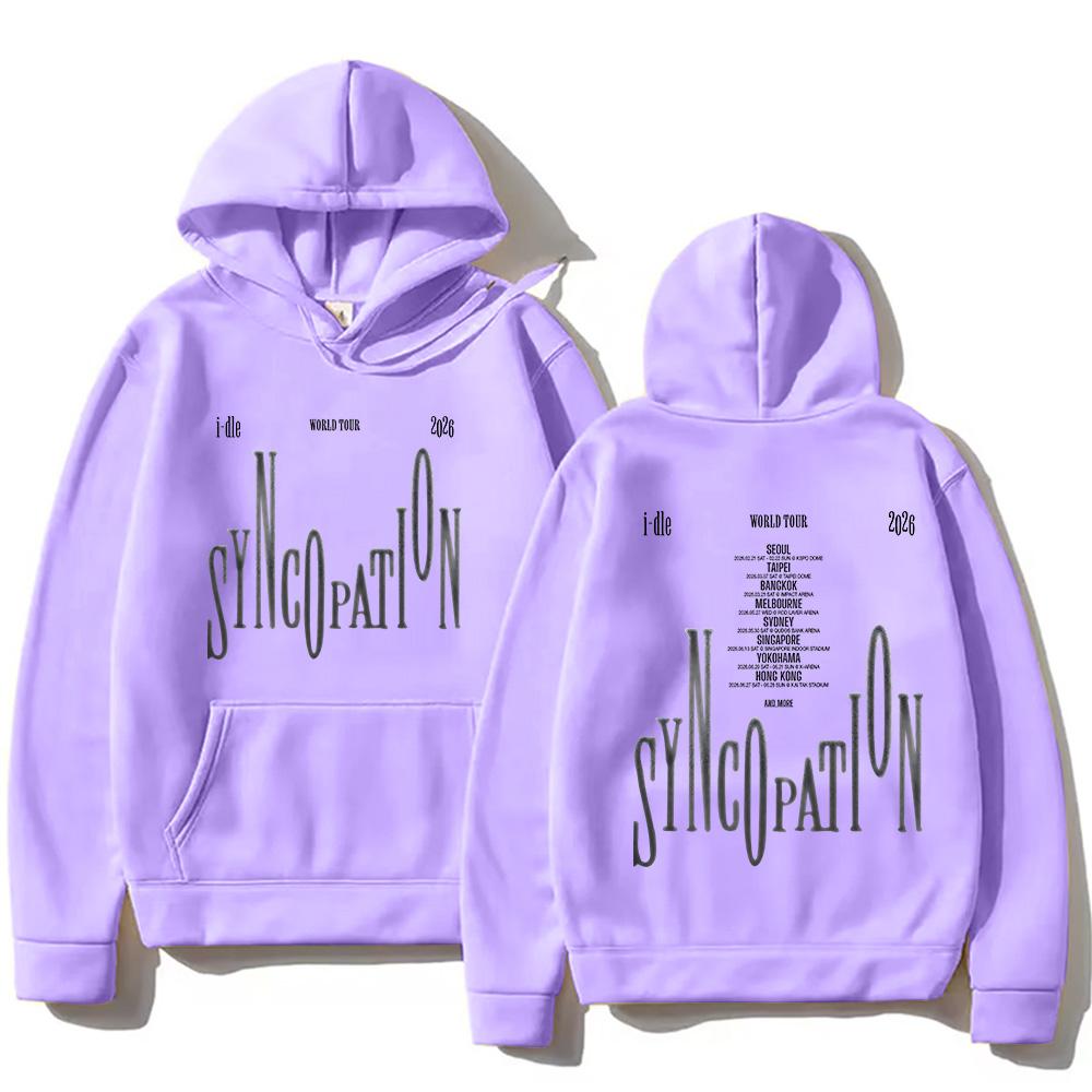 I-DLE Syncopation World Tour 2026 Hoodies GIDLE Kpop Korean Style Streetwear (G)i-dle New Casual Unisex High Street Hoody