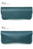 [Prof Line] Hanaasagi (light Blue) Tochigi Leather Made In Japan Glasses Case Soft Large Eyeglasses Case Sunglasses Case Glasses Case Men's Women's Ge