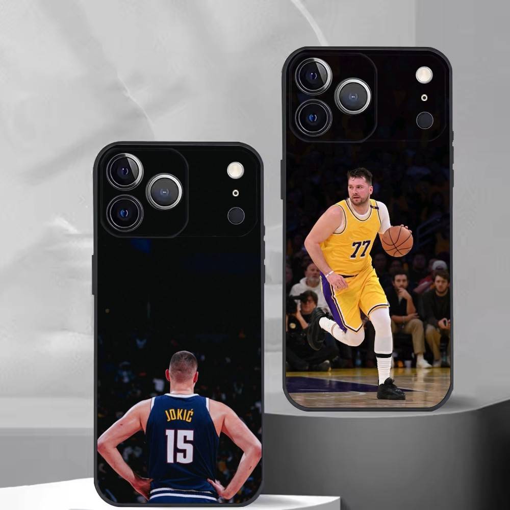Basketball Sport N-Nikola Jokic Phone Case For iPhone 17,16,15,14,13,12,11 Plus,Pro Max,XS,Soft Silicone Black Cover