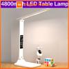 Foldable LED Table Lamp Reading Eye Protection 3 Color Stepless Dimmable Time Date Temperature USB Charge Touch LED Night Light