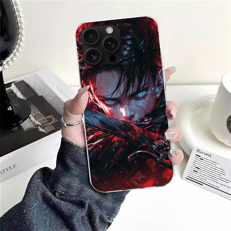 A-Attack on T-Titan Levi Soft Phone Case For IPhone 11 17 Air 16E 16 Pro Max 15 + 14 Plus 13 Mini 12 Apple 7 SE 8 Fundas Coque 1