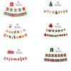 Home Decorations Garland Deer Xmas Tree Snowman Paper Hanging Flags Santa Claus Christmas Banners