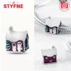 copper Christmas Gifts Charm Bead Charms Snow House Bead Charms Christmas Collection FIt Authentic Bracelets Do It Yourself Fine Jewellery Gifts for W