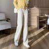 Spring Autumn Drooping Chenille High Waist Straight Pants Velvet Thickened Corduroy Wide-leg Women's Winter Casual