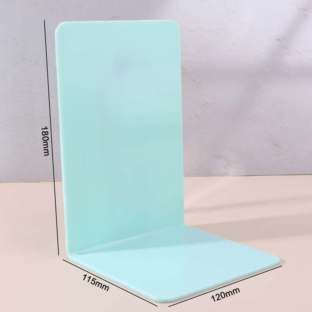 Durable Desk Bookends L-shaped Book Support Rack Desktop Organizer Book Stand School Office