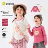 Dudu Family Children's Long-Sleeve T-Shirt - New Spring Arrival for Girls