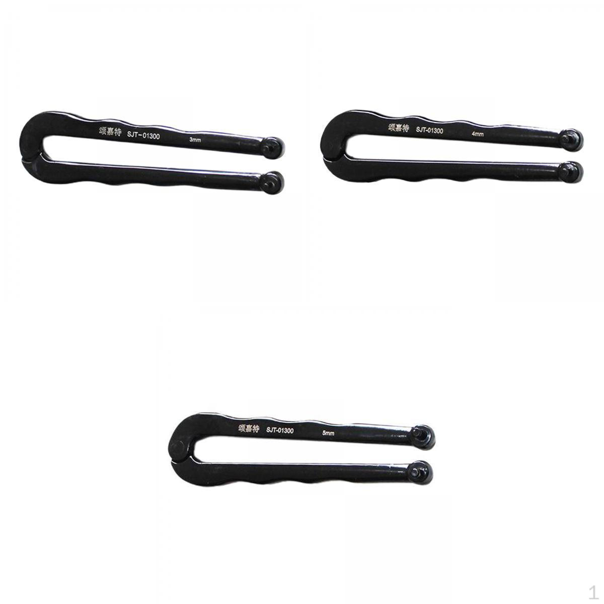 

3 Pieces Steel Adjustable Spanner Wrench Pin Plier Round Nut 3mm