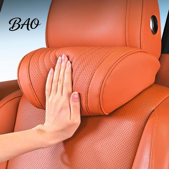 Car Neck Support Pillow Headrest for Support, Memory Foam with Supportive Adjustable Strap, Universal Ergonomic Lumbar Cushion Auto Truck SUV Rest