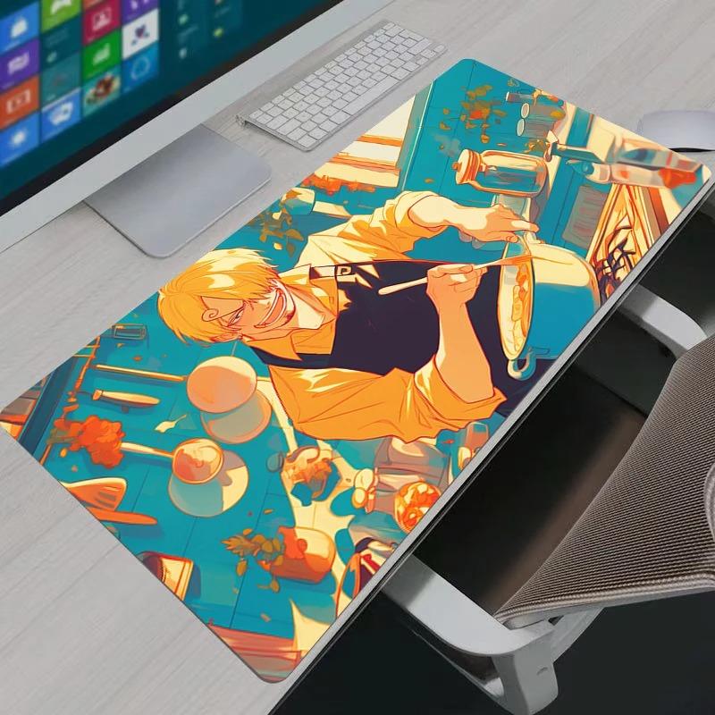 

Mouse Pad Notbook Gamer Large One Piece Sanji Keyboard Pad NonSlip Rubber Computer Carpet Desk Mat PC Gamer MousePad Youth Gifts 30x60x0.2cm